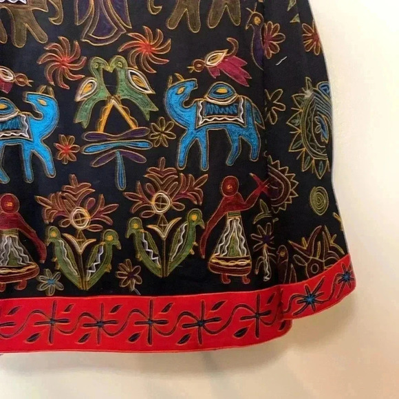 Deliniao China Black Short Jacket Fully Lined  Oriental Vibe - Picture 8 of 13